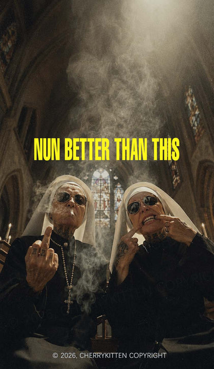 Brown Nun Better Than This Y2K Phone Case Cherrykitten