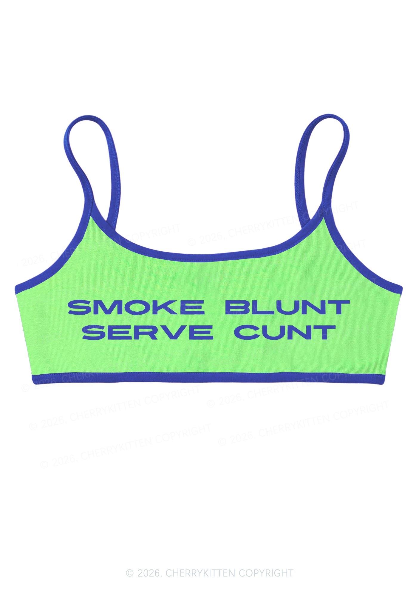 Smoke Blunt Y2K Super Crop Cami Cherrykitten