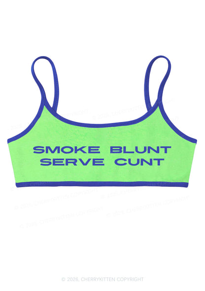Smoke Blunt Y2K Super Crop Cami Cherrykitten