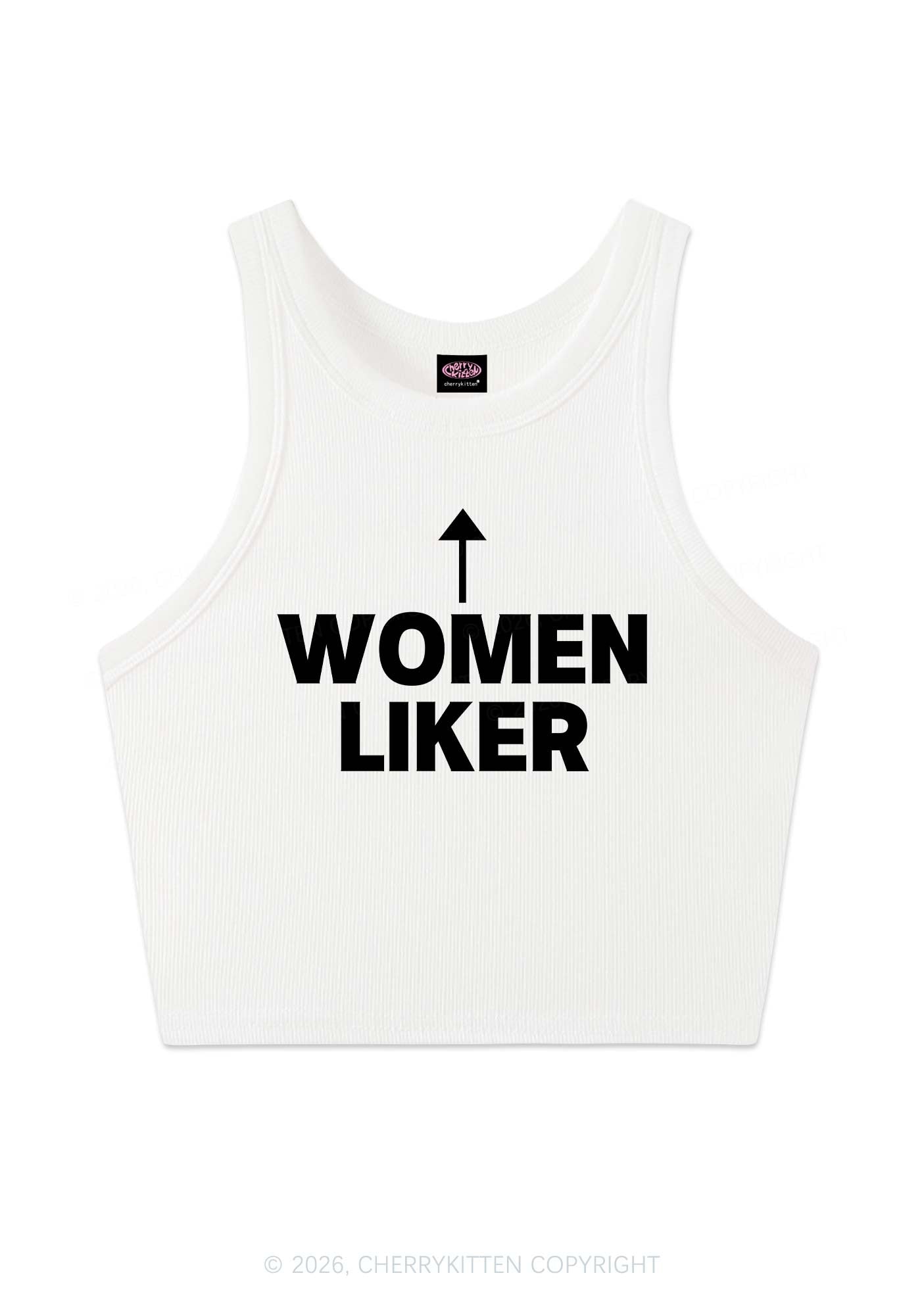 Women Liker Pride Y2K Crop Tank Top Cherrykitten