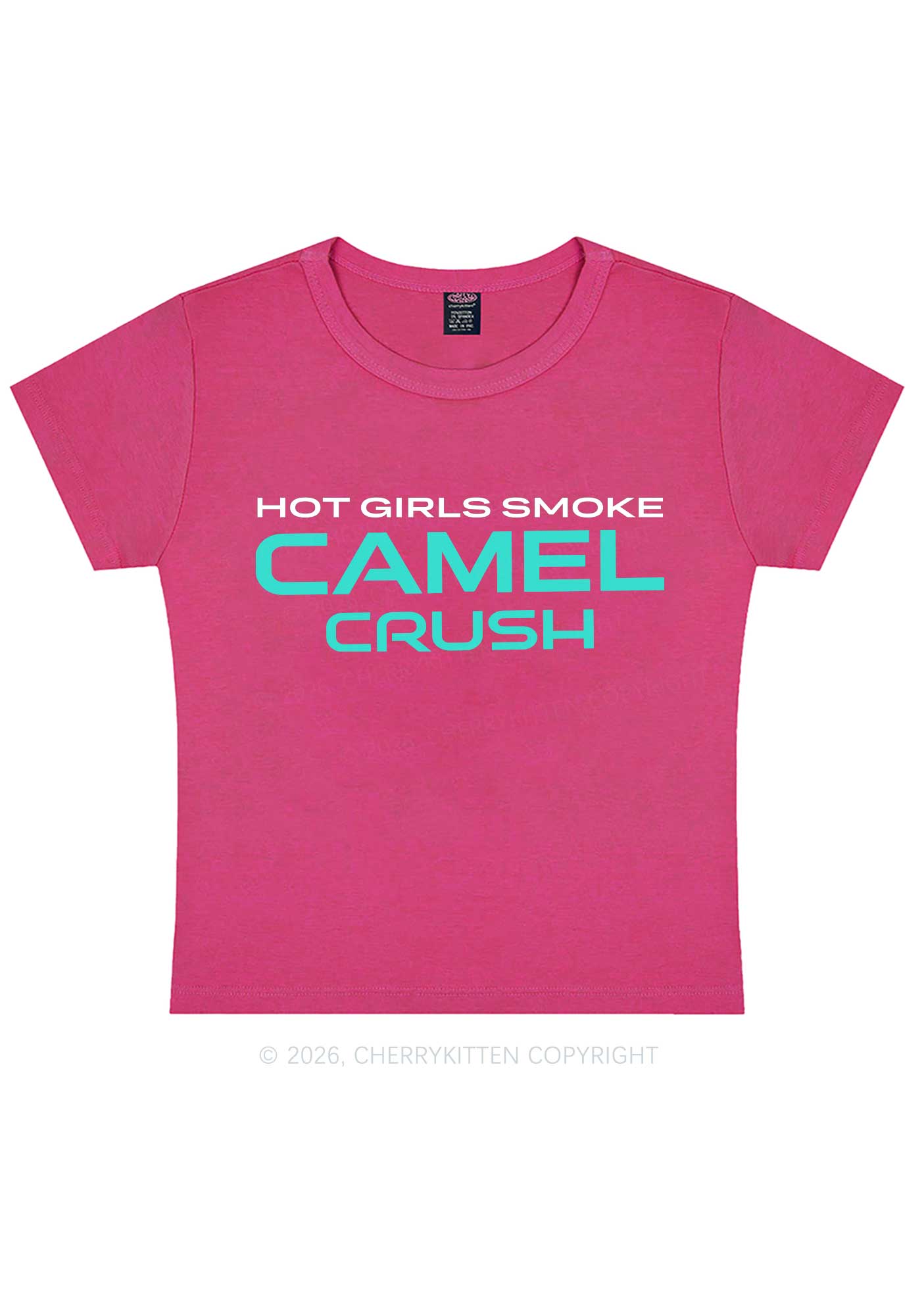 Hot Girls Smoke Mint Y2K Baby Tee Cherrykitten
