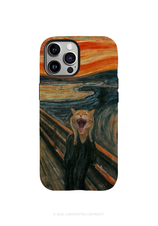 Screaming Cat Y2K Phone Case Cherrykitten