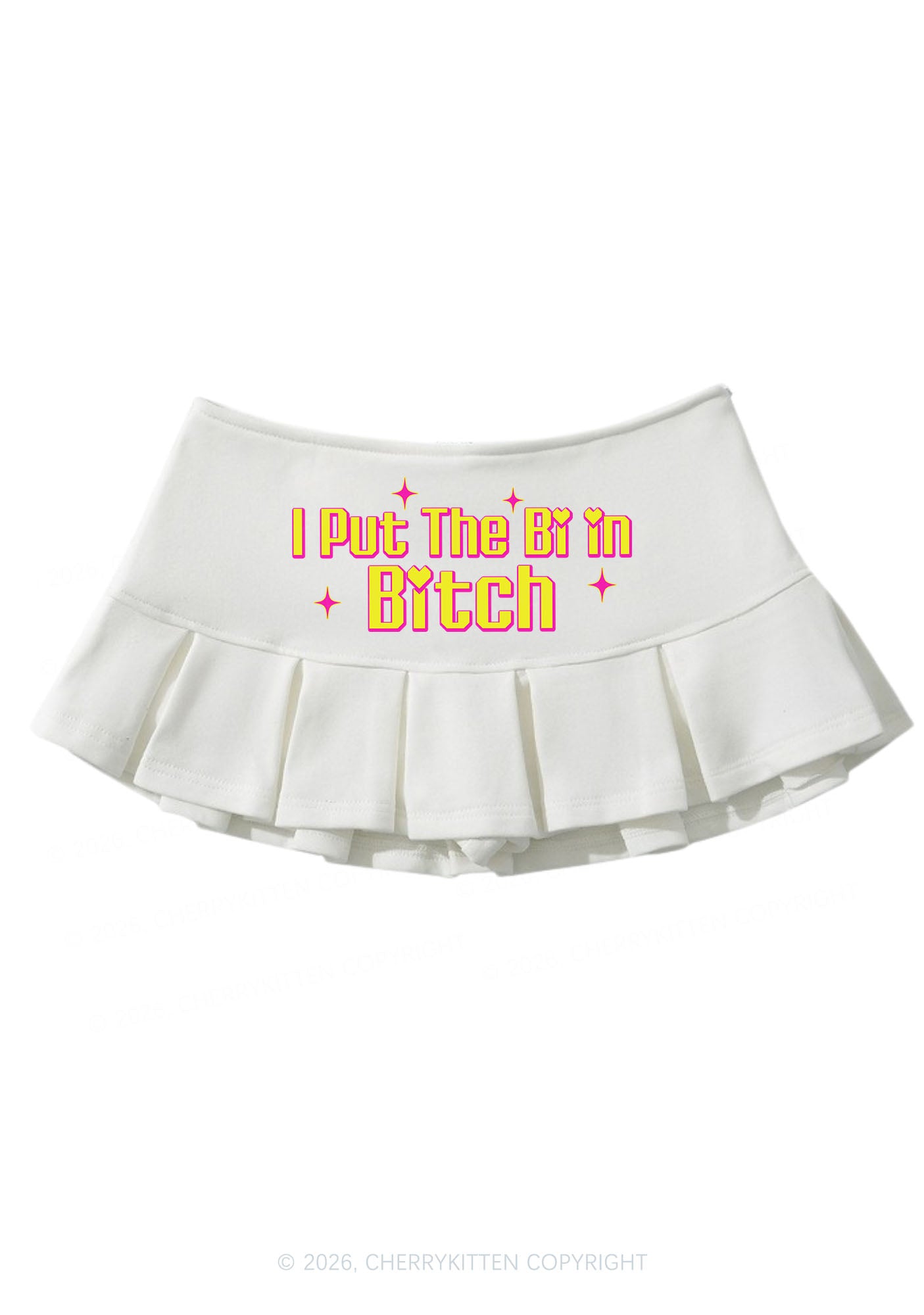 Put The Bi In Bxxch Pride Y2K Mini Pleated Skirts Cherrykitten