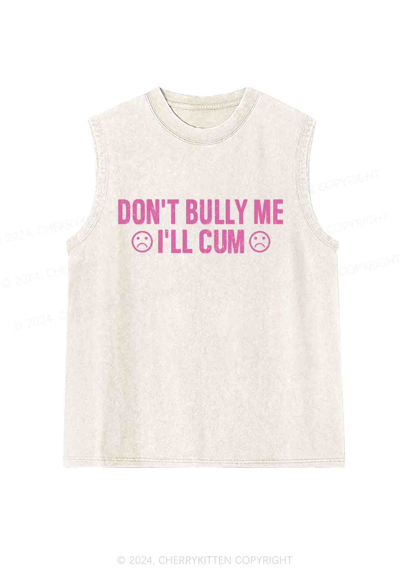 Don't Bully Me Y2K Washed Tank Cherrykitten