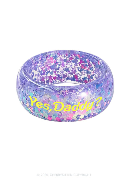 Yes Daddy Y2K Cuff Bangle Cherrykitten