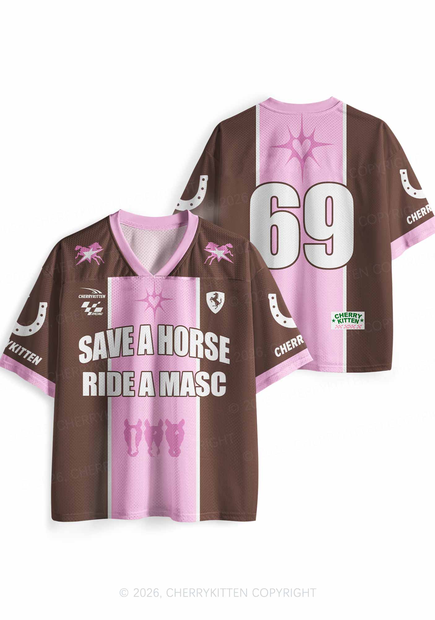 Save A Horse Ride A Masc Pride Y2K Sport Jersey Shirts Cherrykitten