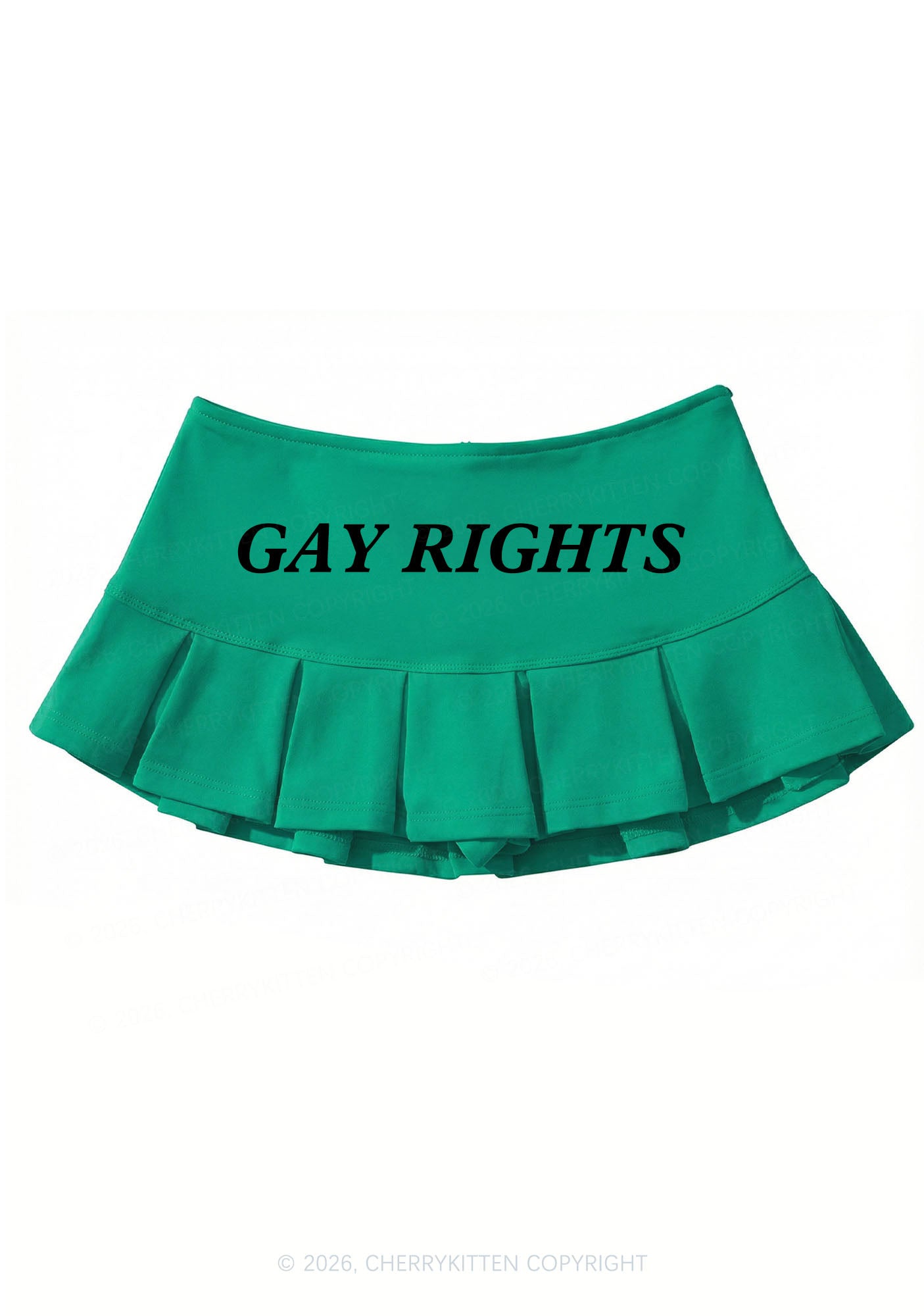 Gay Rights Pride Y2K Mini Pleated Skirts Cherrykitten
