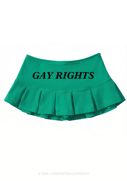 Gay Rights Pride Y2K Mini Pleated Skirts Cherrykitten