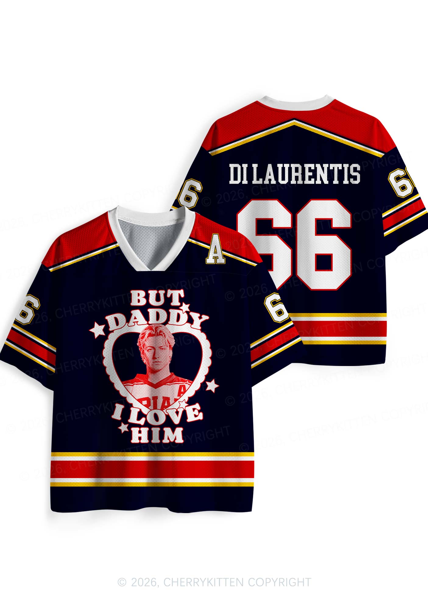 But Daddy I Love Him DL Y2K Sport Jersey Shirts Cherrykitten