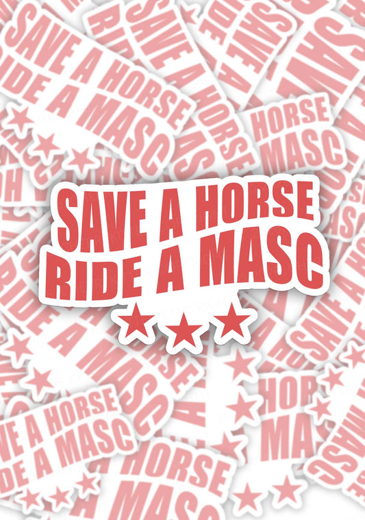 Ride A Masc Pride 1pc Y2K Sticker Cherrykitten