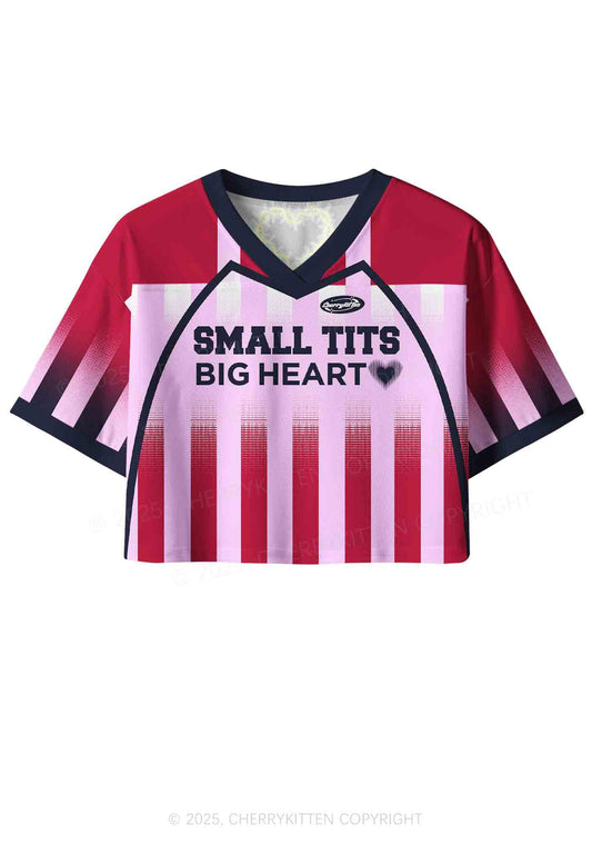 Custom Small But Big Heart Y2K Crop Sport Jersey Shirts Cherrykitten