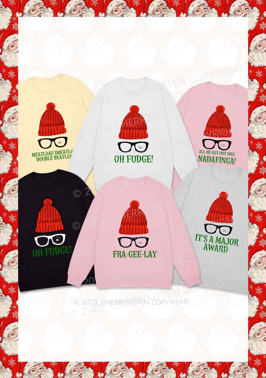 Glasses 5 Designs Christmas Y2K Sweatshirt Cherrykitten