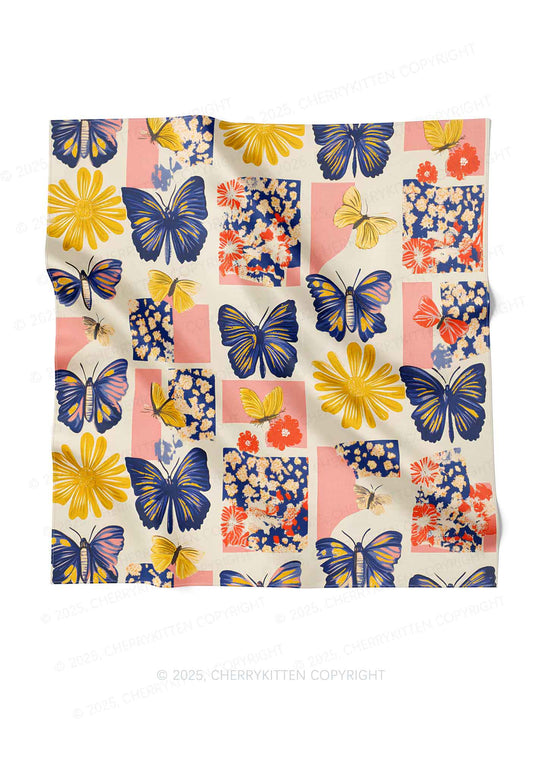 Butterfly Art Y2K Square Bandana Cherrykitten