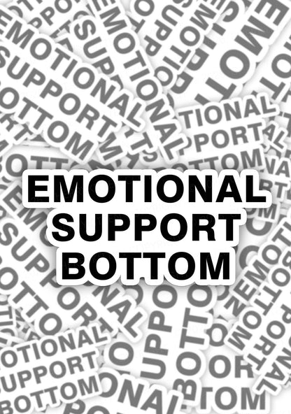 Emotional Support Bottom Pride 1pc Y2K Sticker Cherrykitten