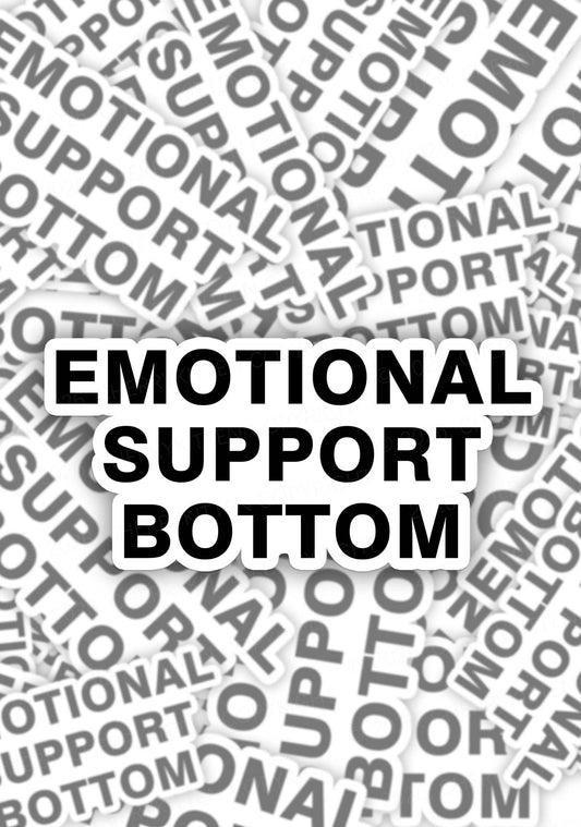 Emotional Support Bottom Pride 1pc Y2K Sticker Cherrykitten