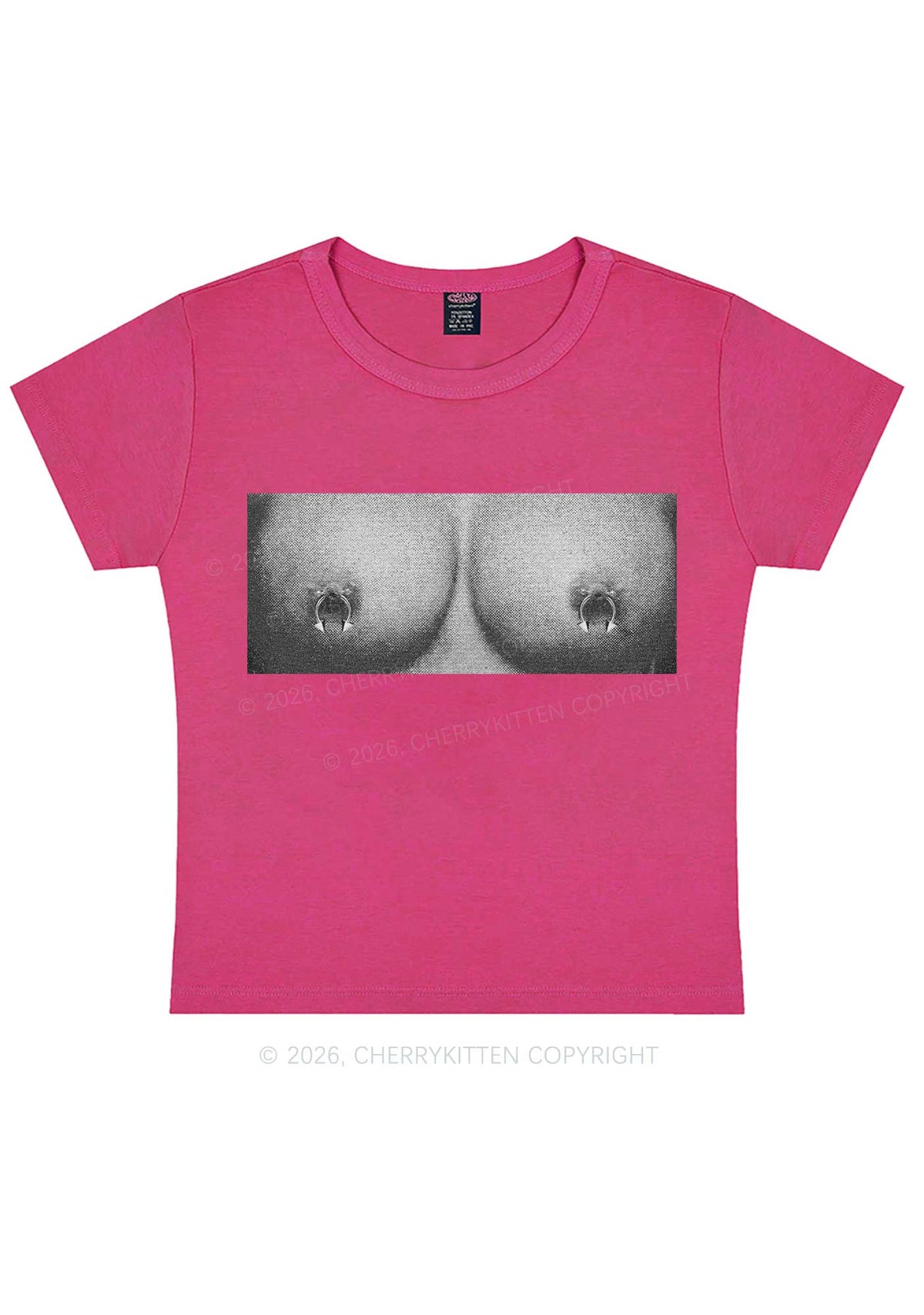 Nxpple Rings Y2K Baby Tee Cherrykitten
