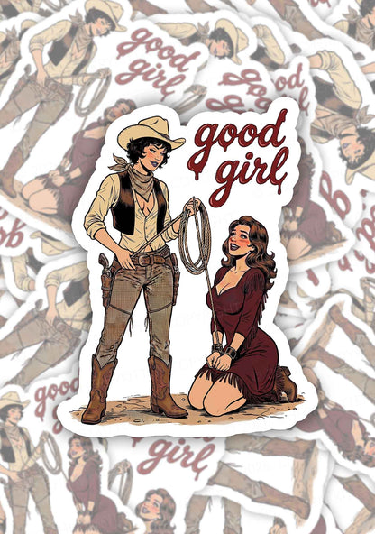 Good Girl Western Cowgirls Pride 1pc Y2K Sticker Cherrykitten