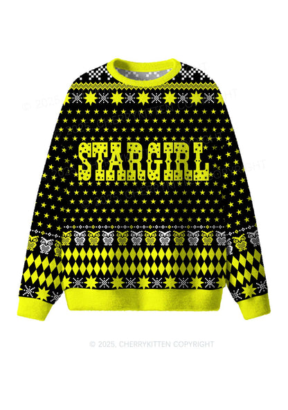 Stargirl Y2K Christmas Knit Sweatshirt Cherrykitten