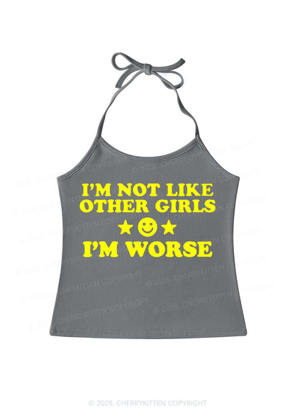 Im Worse Y2K Halter Neck Cami Cherrykitten