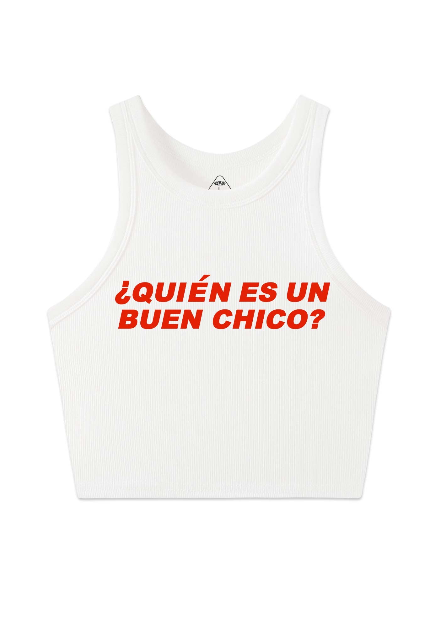 Quien Es Un Buen Chico Y2K Crop Tank Top Cherrykitten
