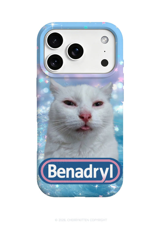 Dazed Cat Y2K Phone Case Cherrykitten