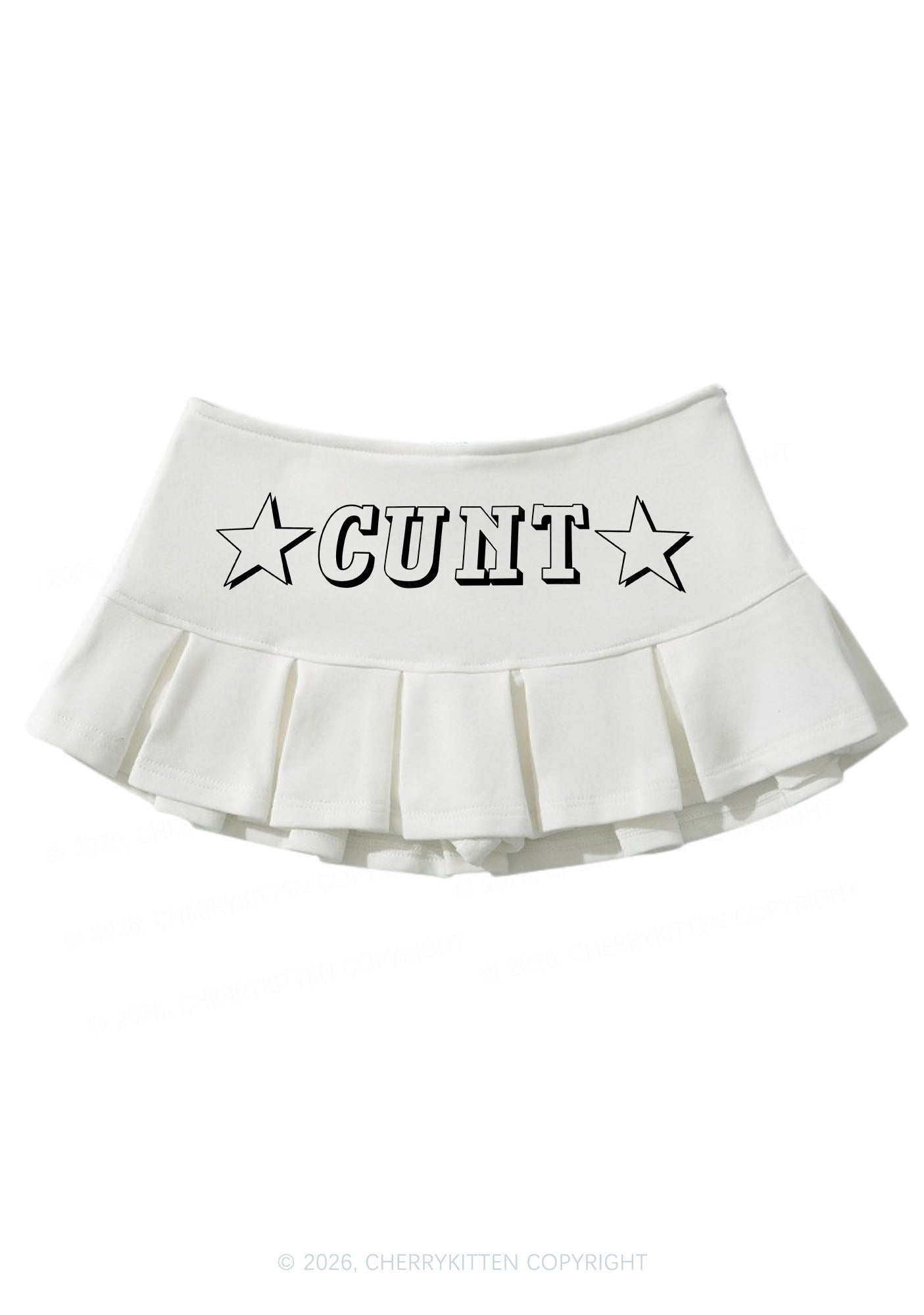 Star Count Y2K Mini Pleated Skirts Cherrykitten