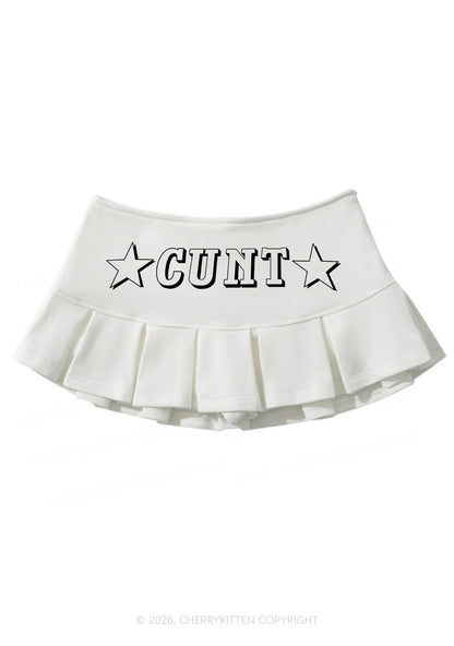 Star Count Y2K Mini Pleated Skirts Cherrykitten