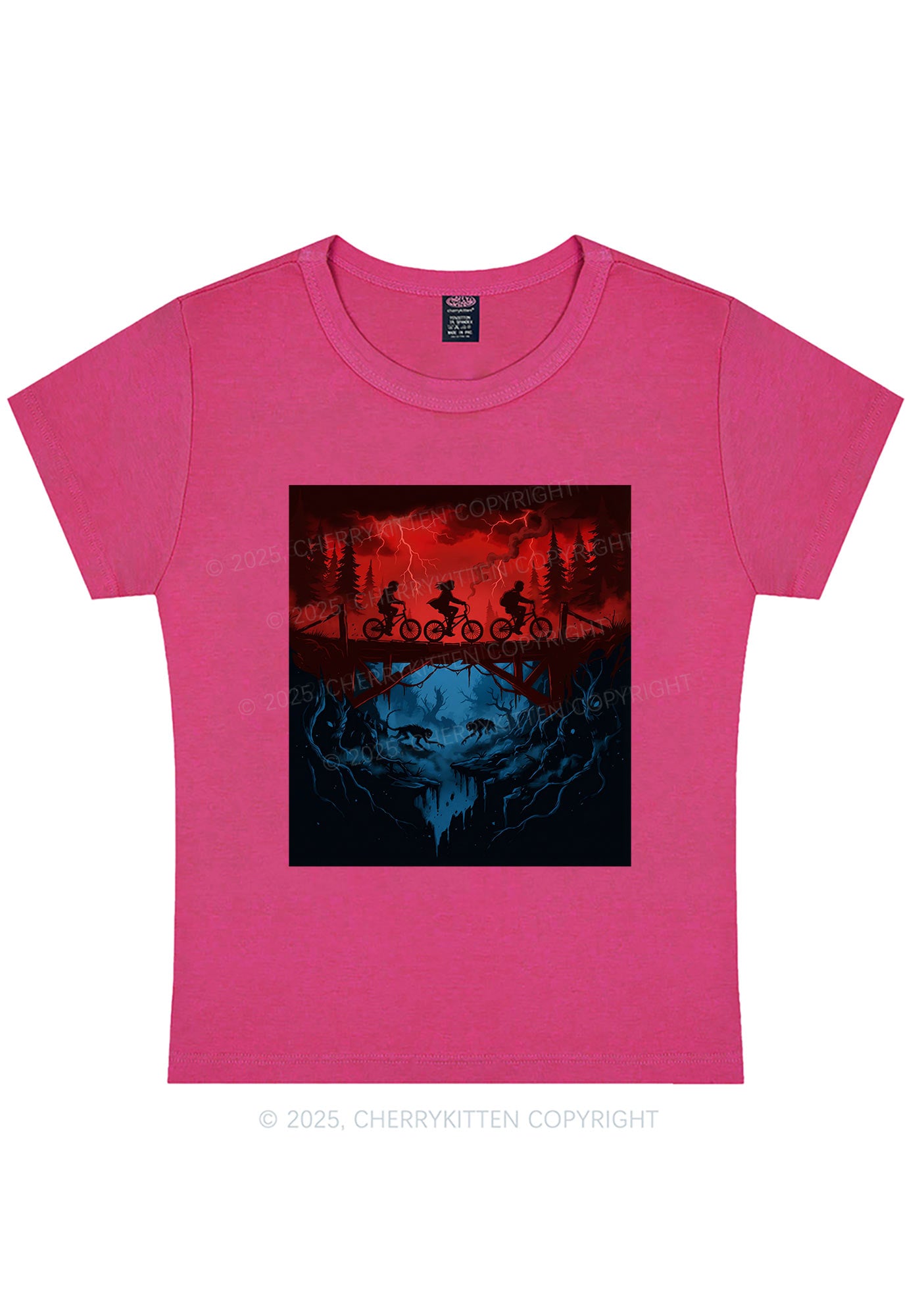 Red Storm Riders Y2K Baby Tee Cherrykitten