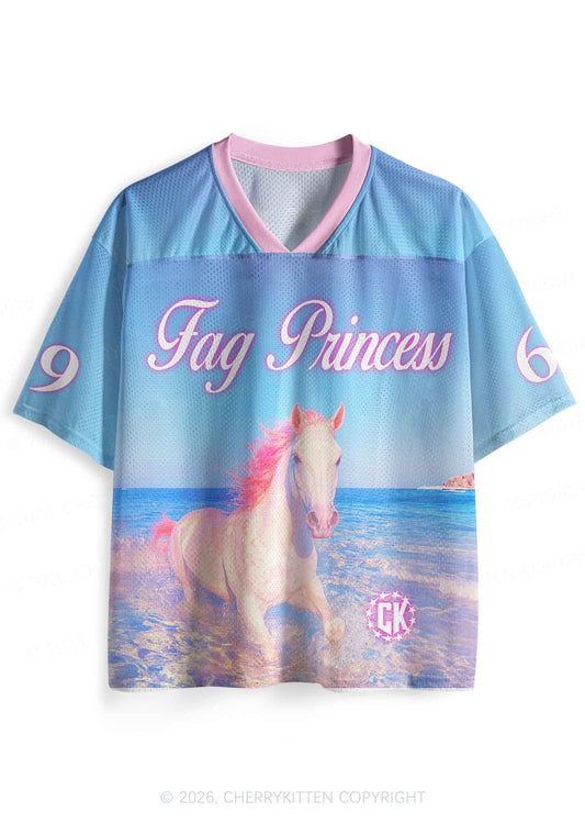 Blue Fag Princess Horse Pride Y2K Sport Jersey Shirts Cherrykitten
