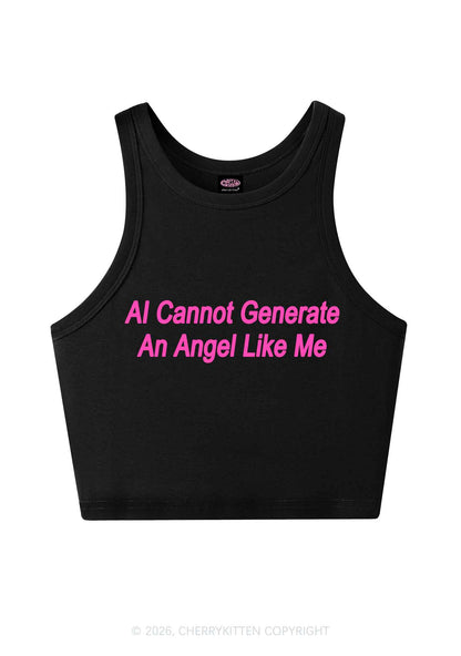 Ai Cannot Generate Angel Y2K Crop Tank Top Cherrykitten