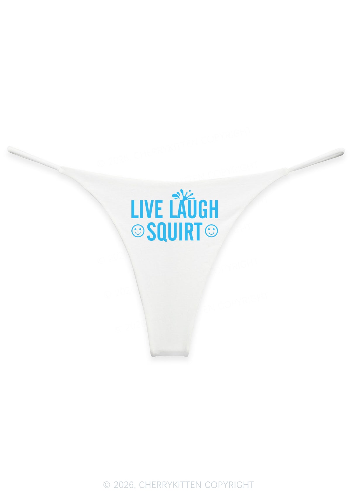 Live Laugh Squirt Y2K Bikini String Thong Cherrykitten
