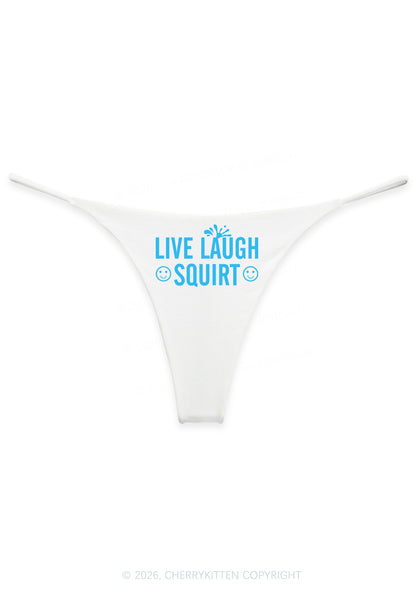 Live Laugh Squirt Y2K Bikini String Thong Cherrykitten