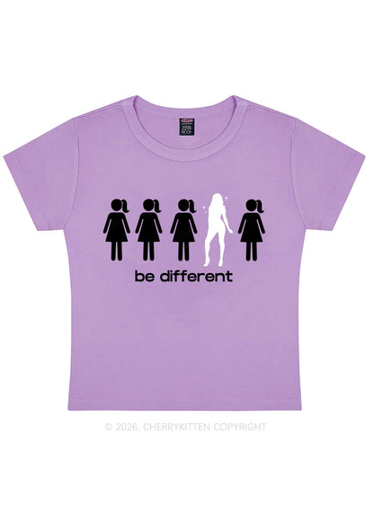 Be Different Girl Y2K Baby Tee Cherrykitten