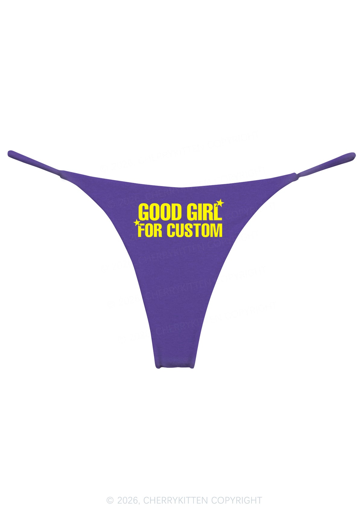 Good Girl For Custom Y2K Bikini String Thong Cherrykitten