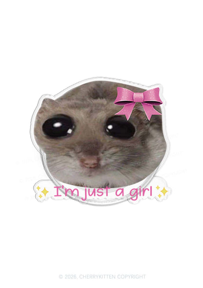 Im Just A Girl Y2K Magnetic Phone Grip Holder Cherrykitten