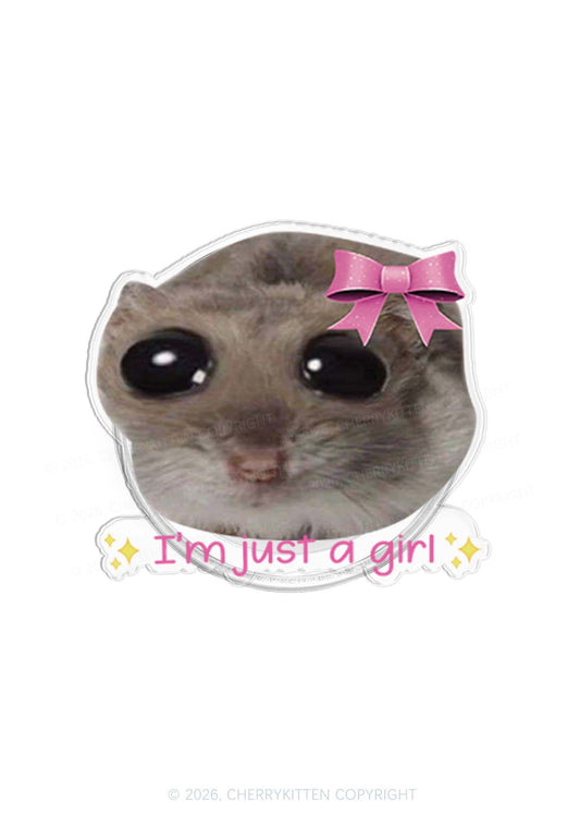 Im Just A Girl Y2K Magnetic Phone Grip Holder Cherrykitten