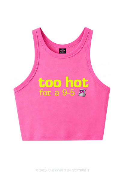 Too Hot For Nine To Five Y2K Crop Tank Top Cherrykitten
