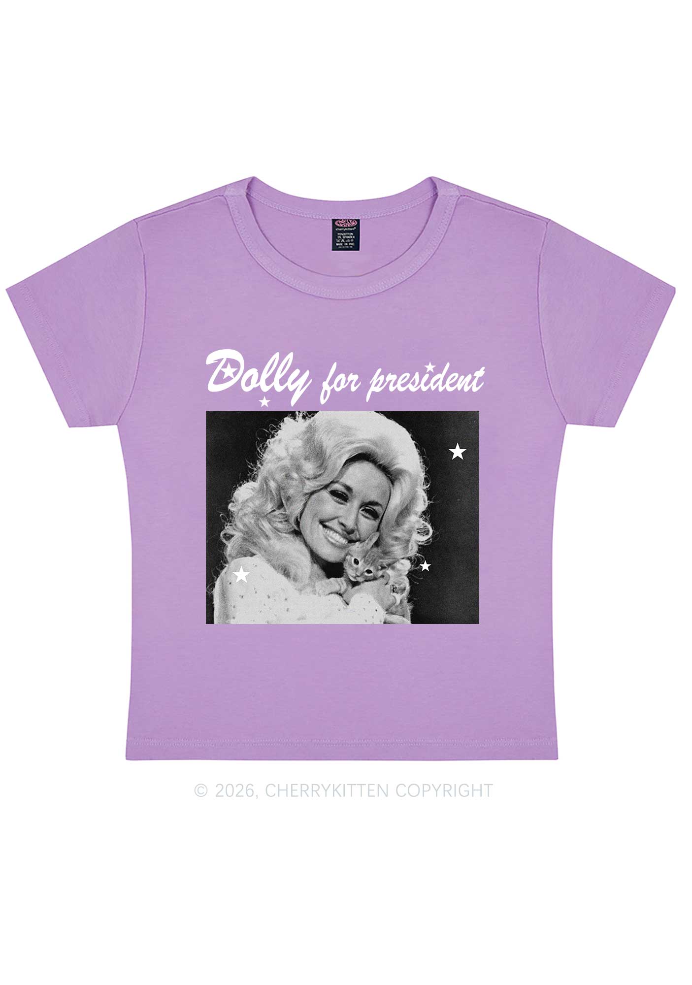 Doll For President Y2K Baby Tee Cherrykitten