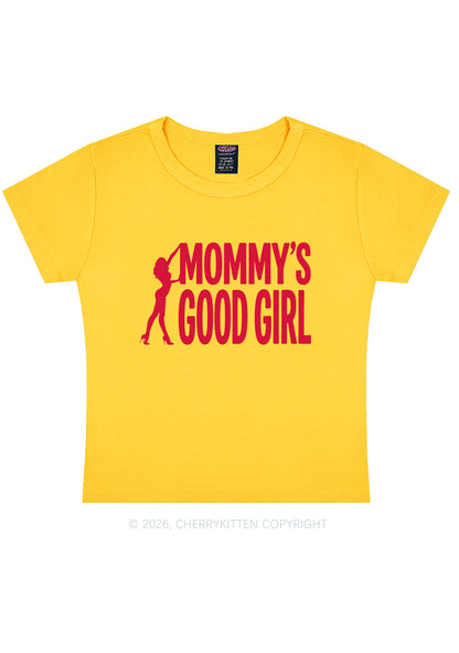 Mommys Good Girl Y2K Baby Tee Cherrykitten