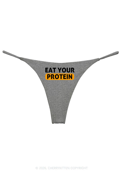 Eat Your Protein Y2K Bikini String Thong Cherrykitten