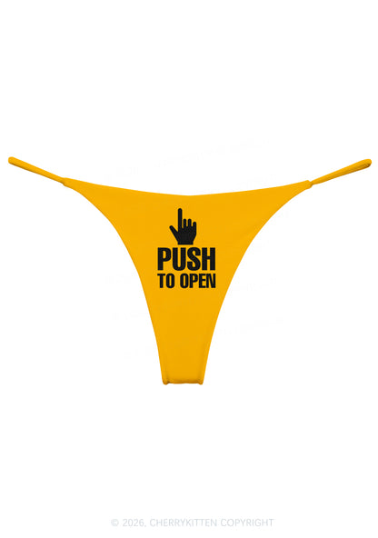 Push To Open Y2K Bikini String Thong Cherrykitten