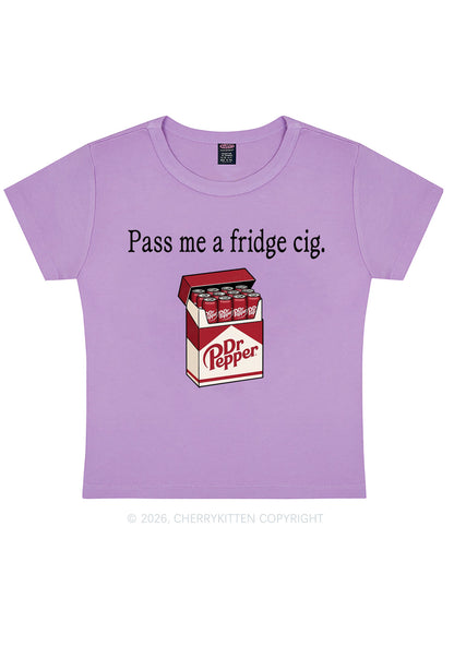 Pass Me A Fridge Cig Red Drinks Y2K Baby Tee Cherrykitten