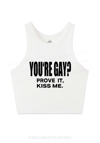 Prove It kiss Me Pride Y2K Crop Tank Top Cherrykitten