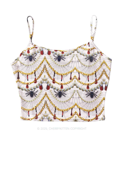 Jewelry Spider Y2K Mesh Cami Tank Cherrykitten