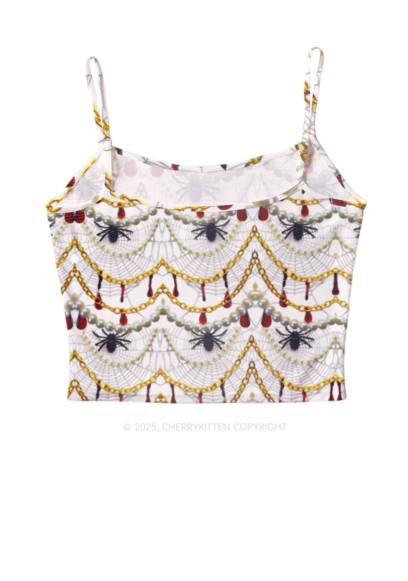 Jewelry Spider Y2K Mesh Cami Tank Cherrykitten