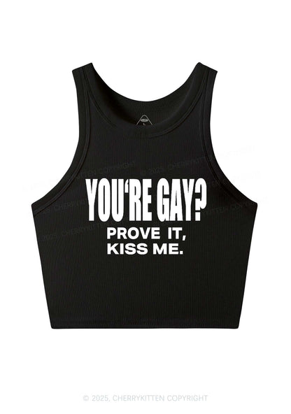 Prove It kiss Me Pride Y2K Crop Tank Top Cherrykitten