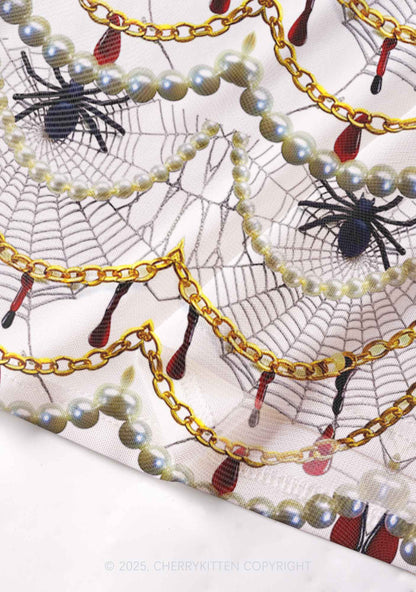 Jewelry Spider Y2K Mesh Cami Tank Cherrykitten
