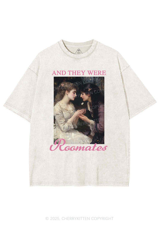 They Were Roomates Pride Y2K Shirts Washed Tee Cherrykitten