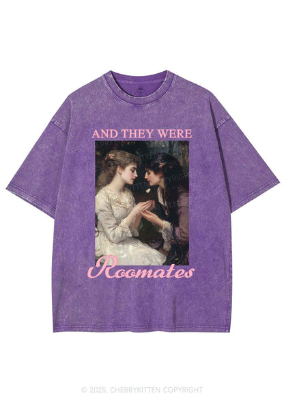 They Were Roomates Pride Y2K Shirts Washed Tee Cherrykitten