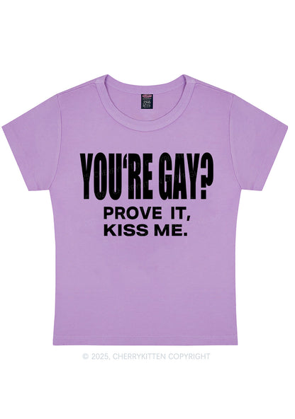 Prove It kiss Me Pride Y2K Baby Tee Cherrykitten